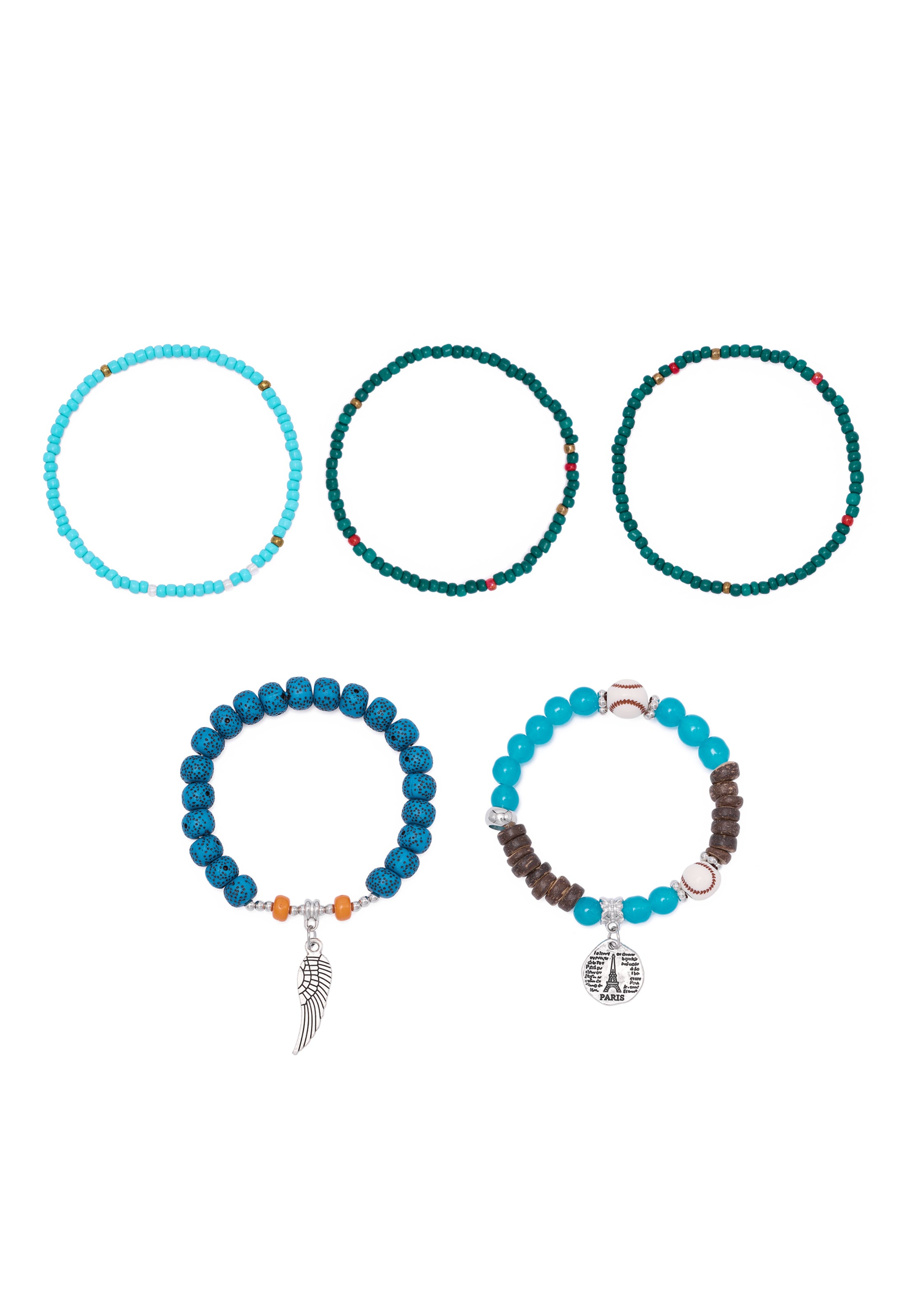 IZIA - Pulseira em azul: frente