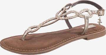 MEXX T-bar sandals 'Jolene' in Gold: front