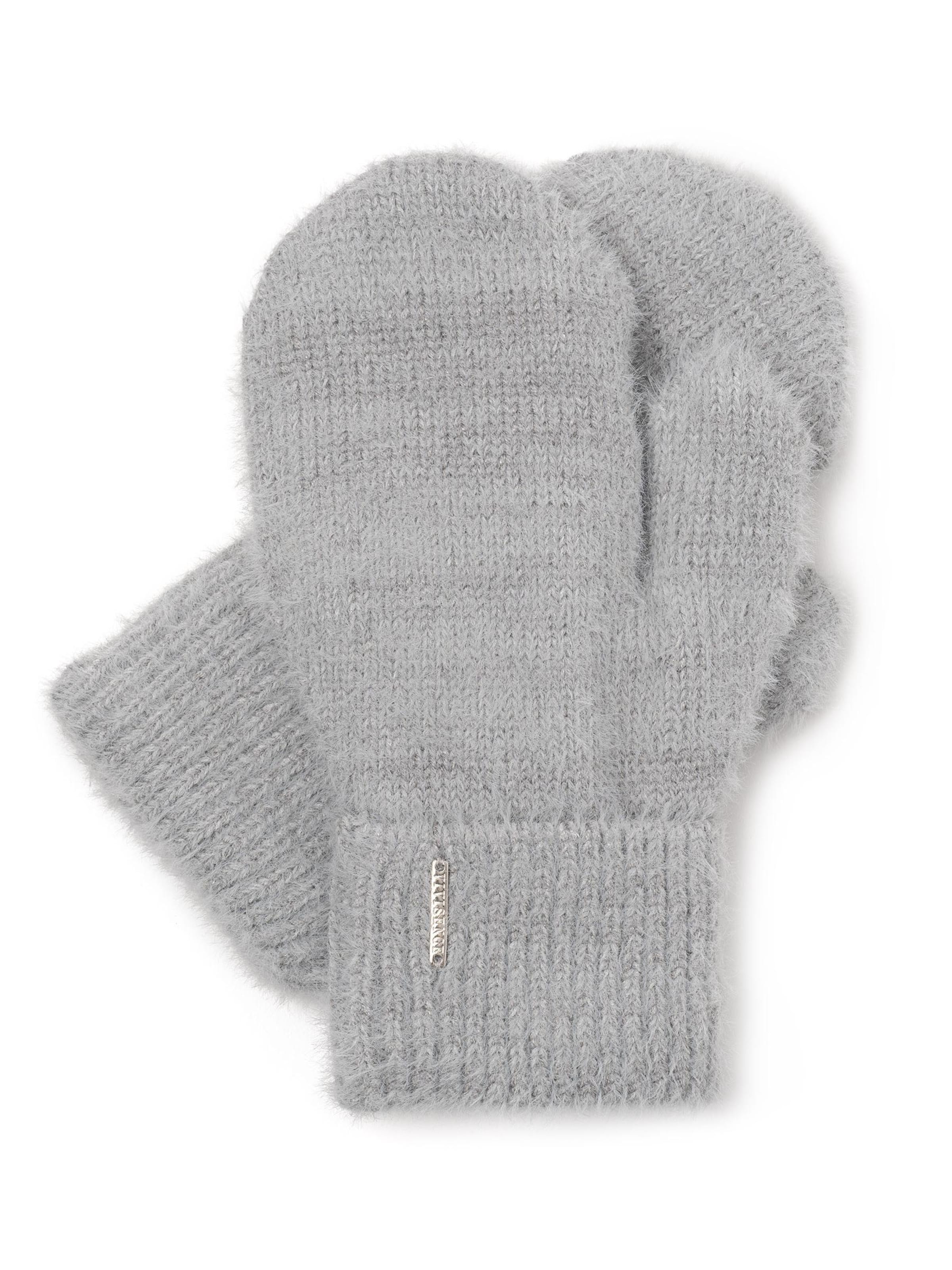 Vivisence Vingerhandschoenen '7205' in Grijs: voorkant