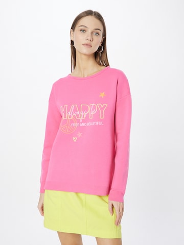 Zwillingsherz Sweater 'Ranya' in Pink: front