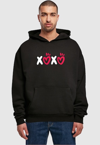 Merchcode Sweatshirt ' Valentines Day - XOXO' in Black: front