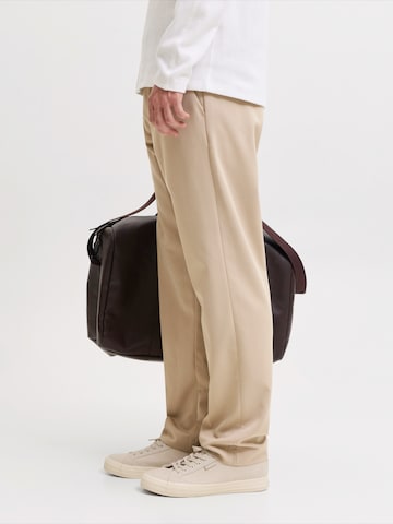 JACK & JONES - Loosefit Pantalón de pinzas 'JPSTKane Toby' en beige