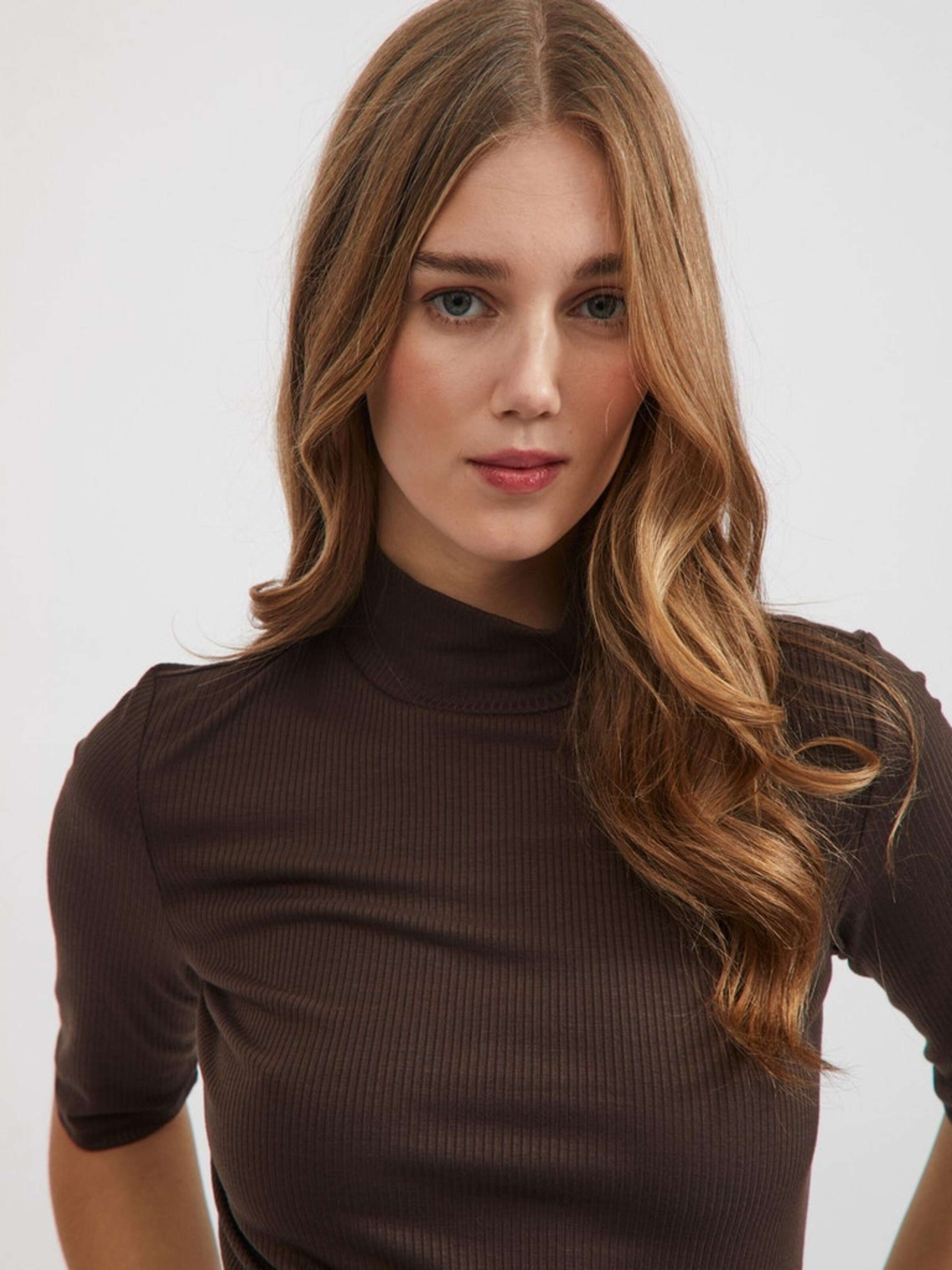 Frauen Shirts & Tops VILA Shirt 'Ribber' in Braun - CA40175 Frauen Shirts & Tops VILA Shirt 'Ribber' in Braun - CA40175