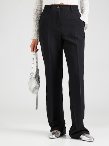 GUESS Regular Pleated Pants 'NEW CARLA' in Black: front