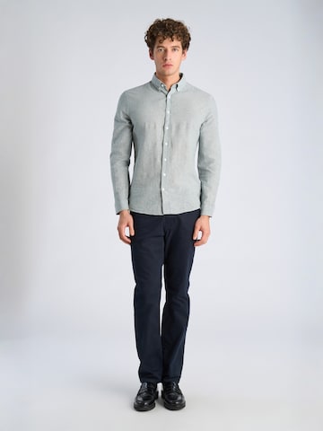 Coupe regular Chemise Lindbergh en bleu