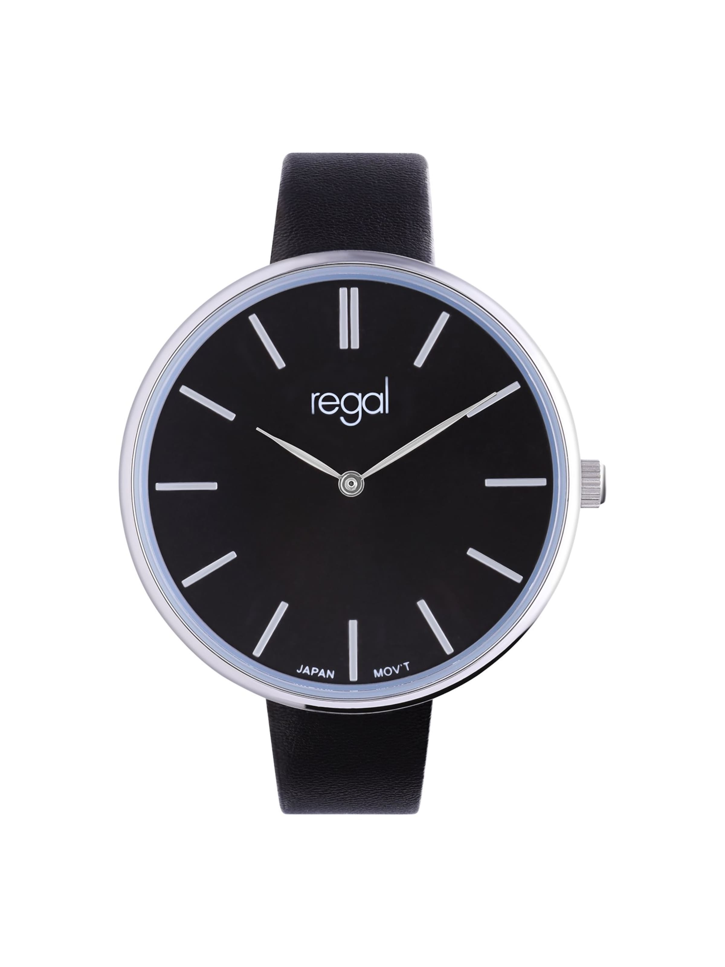 Lucardi Analog watch 'Einfach' in Silver: front