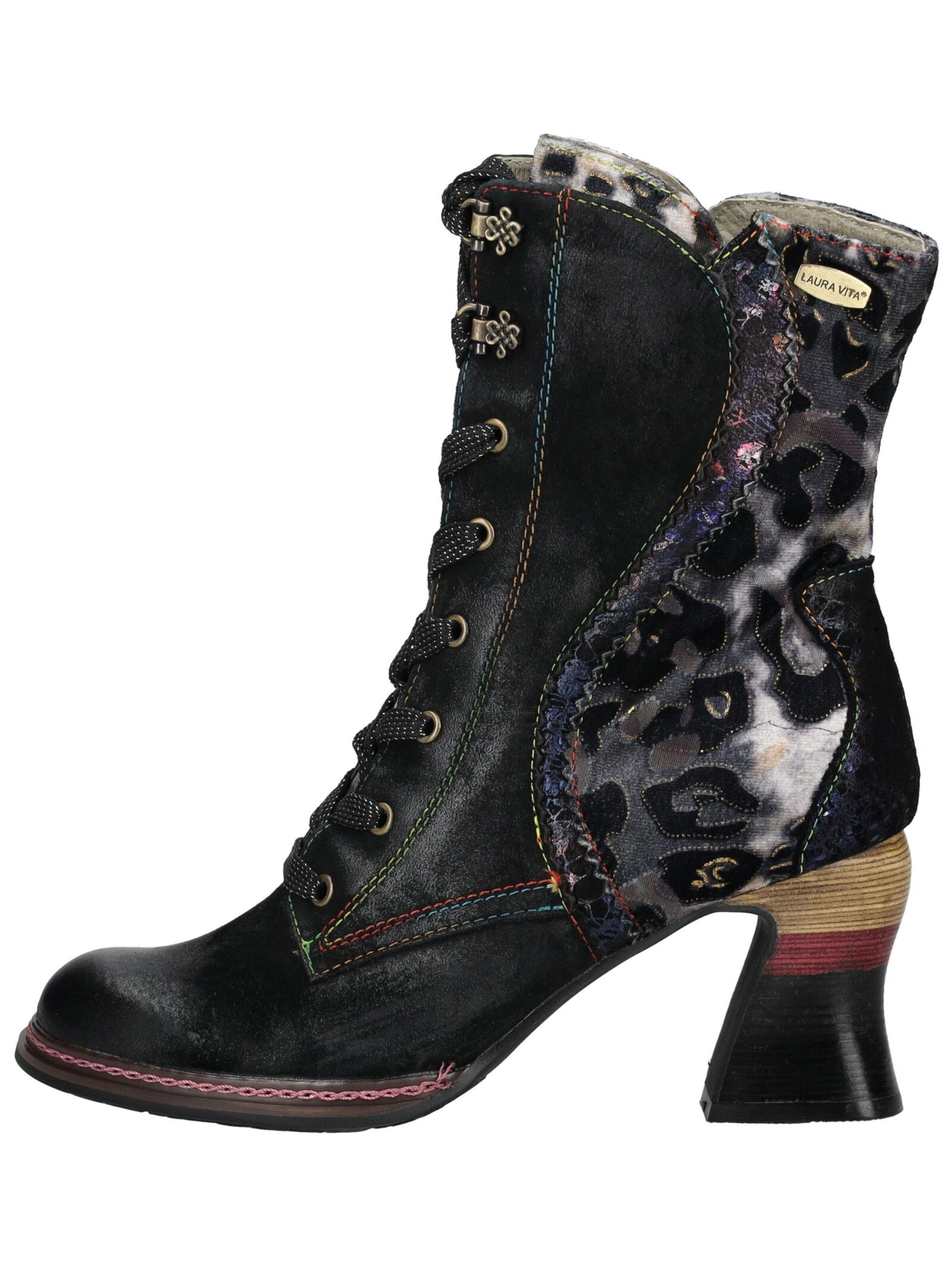 Bottines à lacets Laura Vita en noir