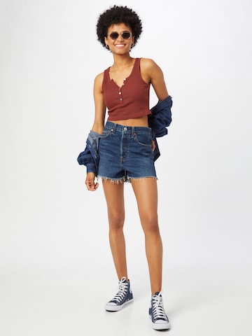 LEVI'S ® Szabványos Farmer 'Ribcage Short' - kék