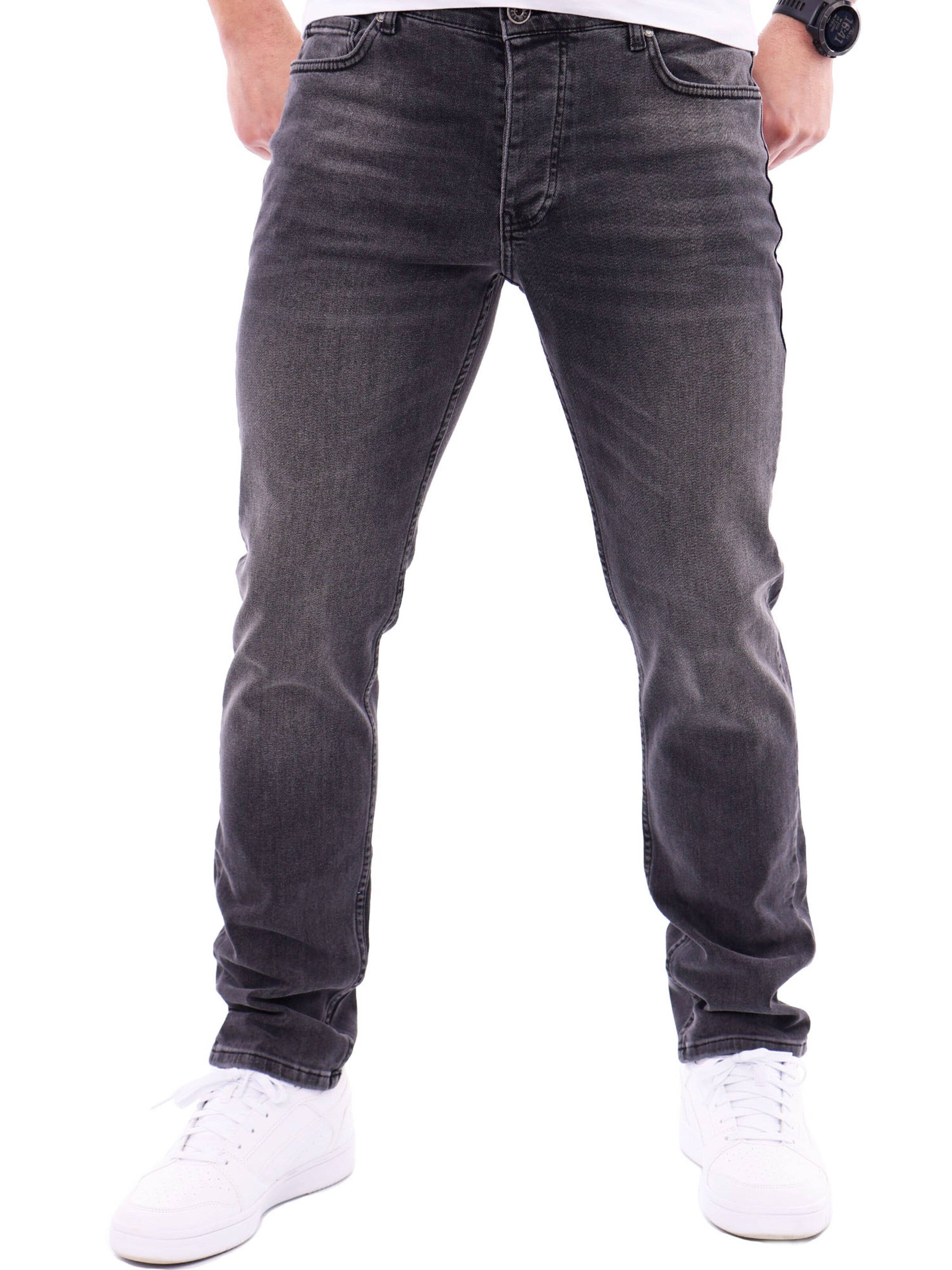 Reslad Regular Jeans 'RS2125' in Black: front