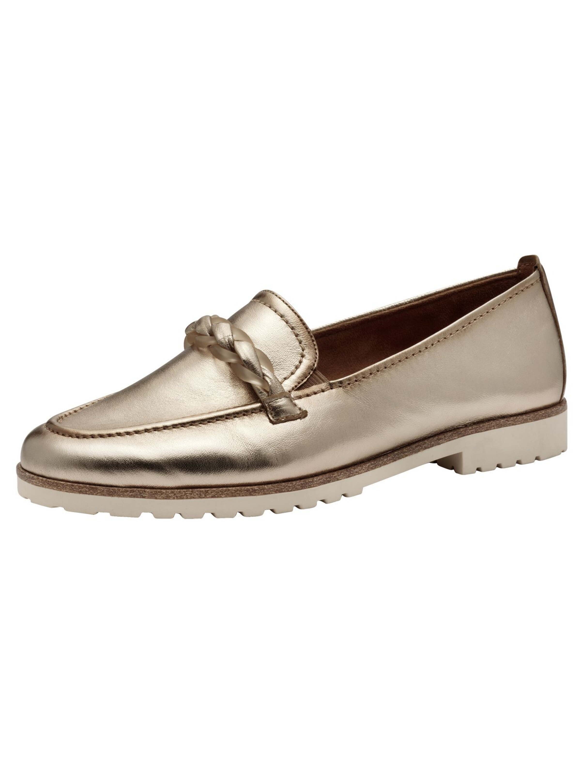 Tamaris Slipper in Gold: Vorderseite