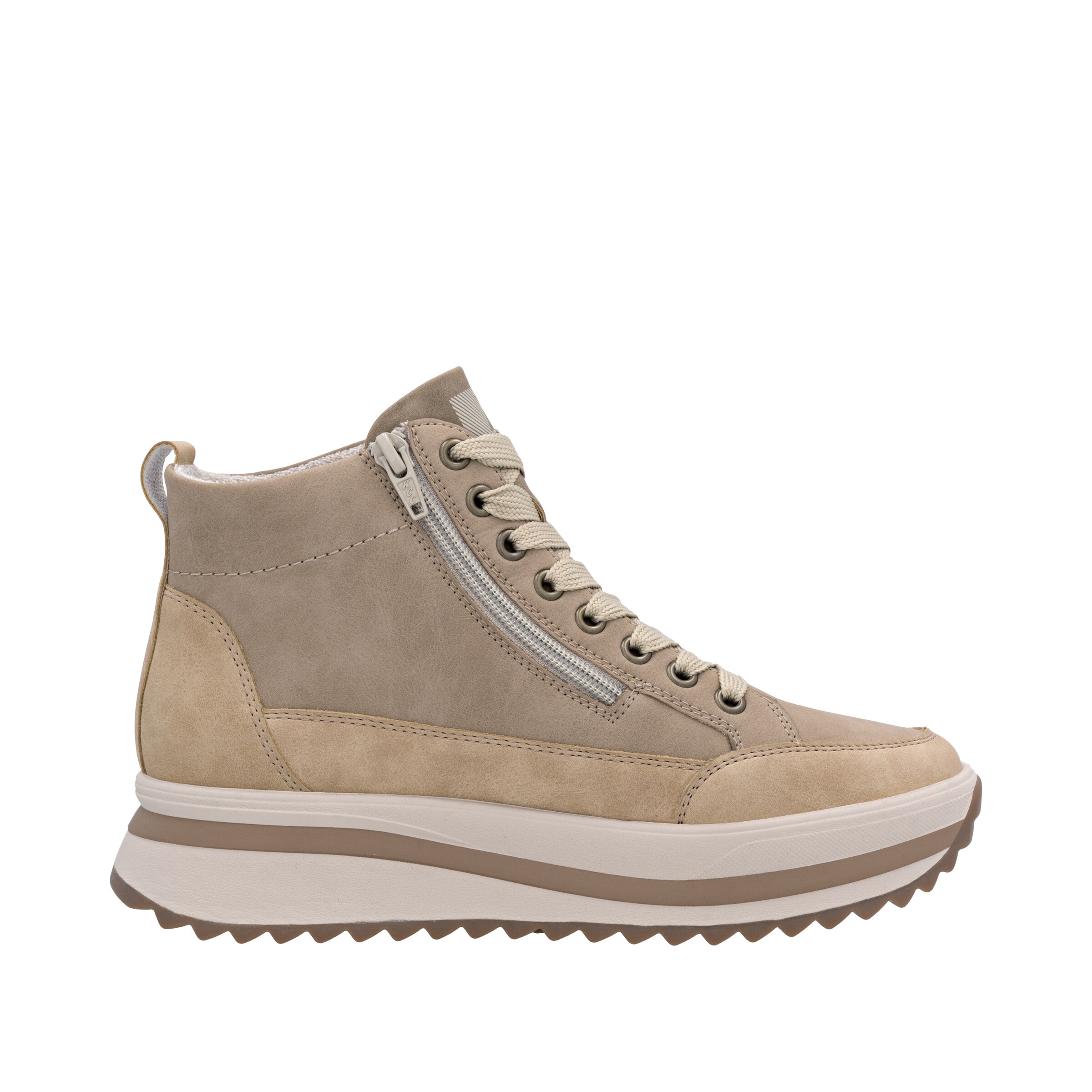 Rieker Schnürstiefel in Beige