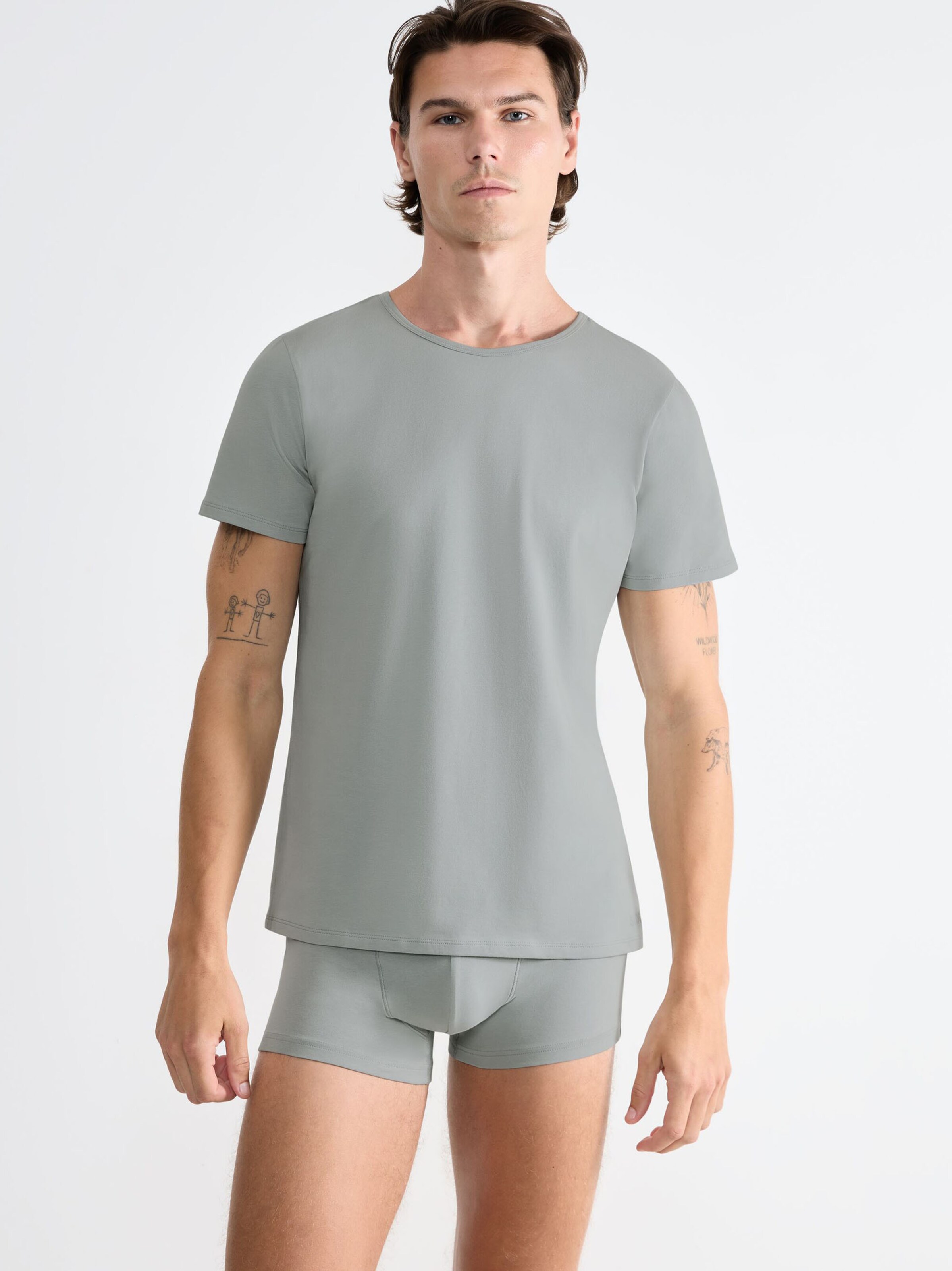 SLOGGI T-Shirt ' EVER Ease O-Neck ' in Grau: Vorderseite