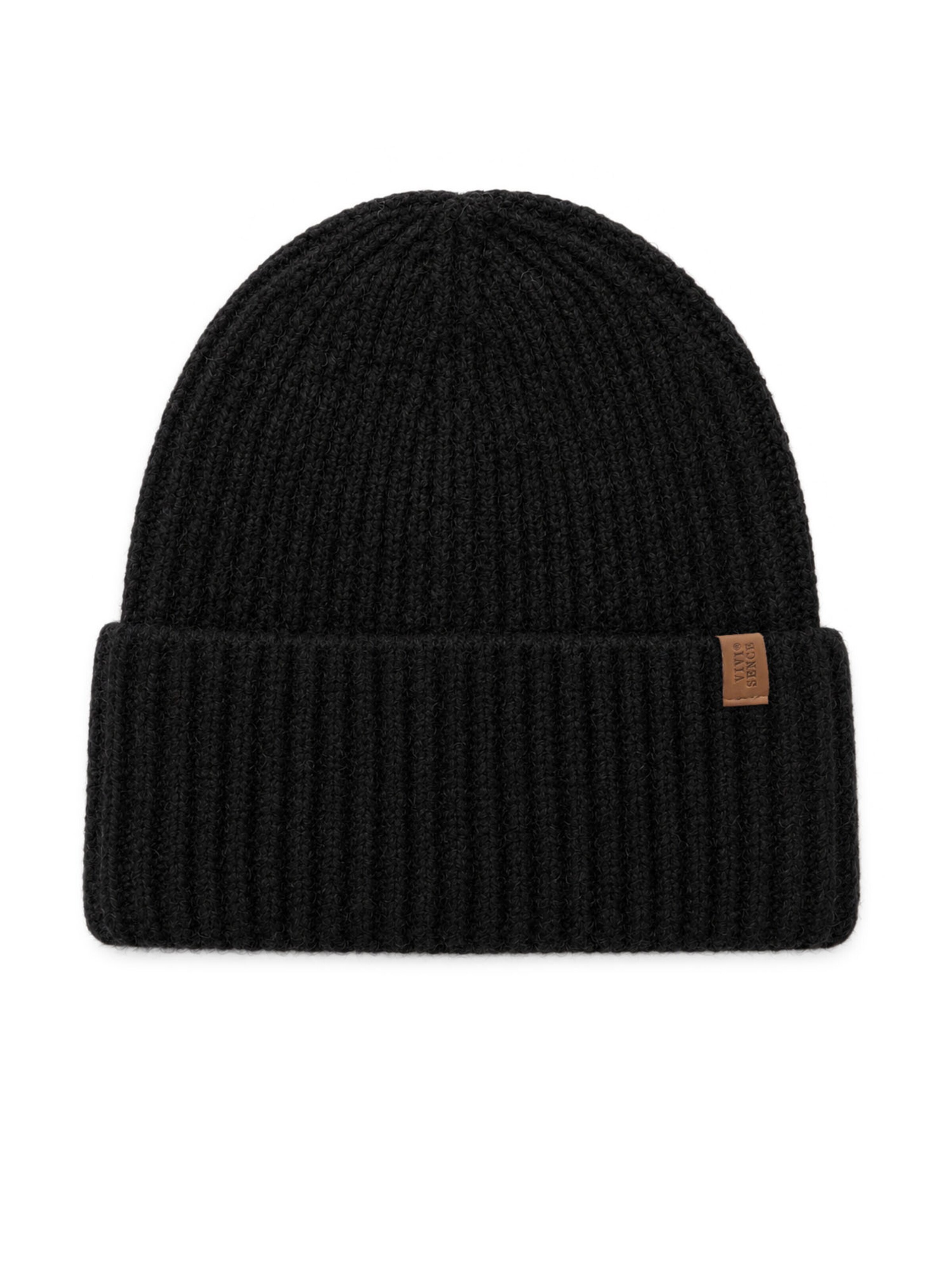 Vivisence Beanie '70125' in Black: front