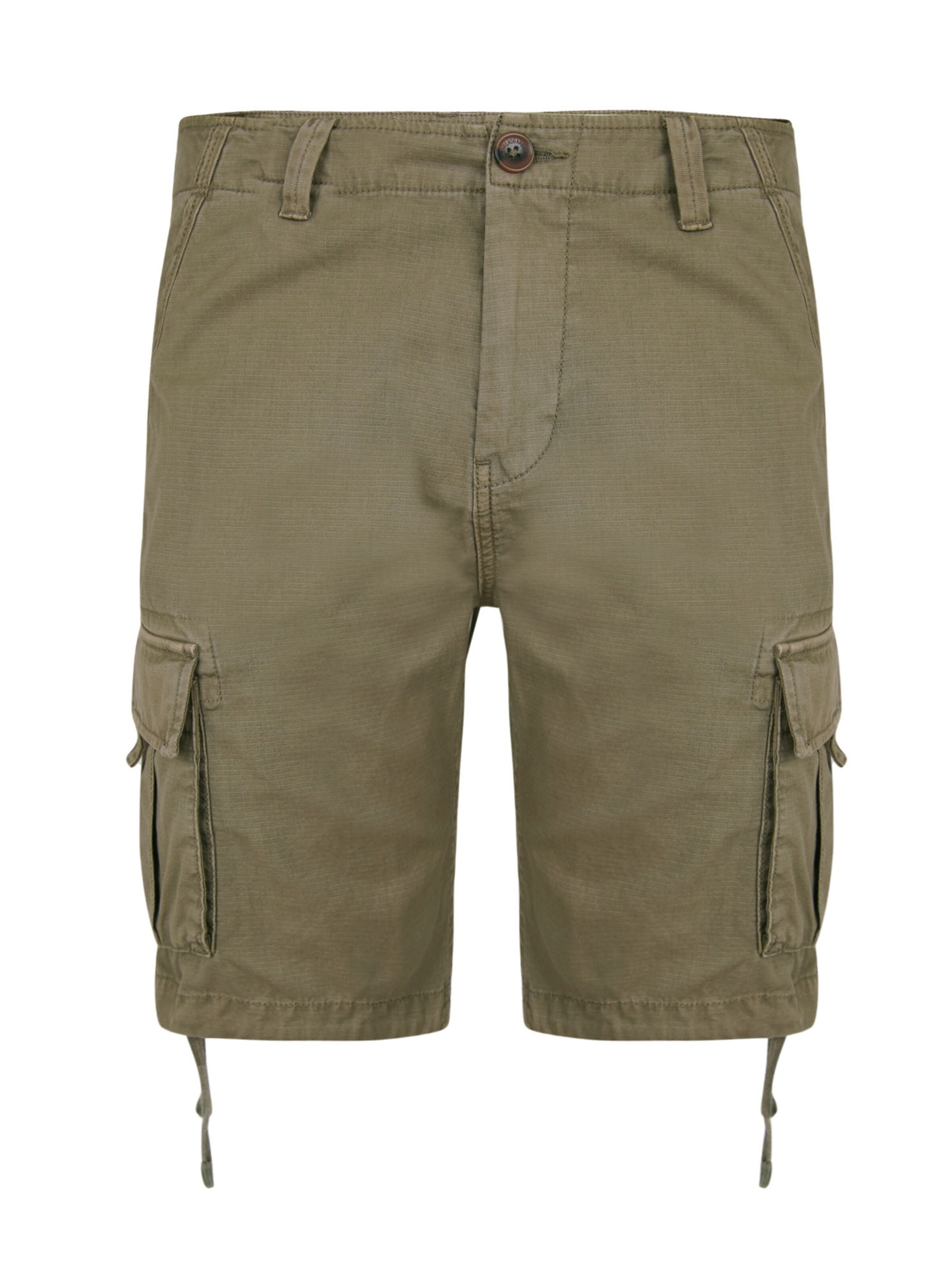 Threadbare Cargobroek 'Manchester' in Groen: voorkant