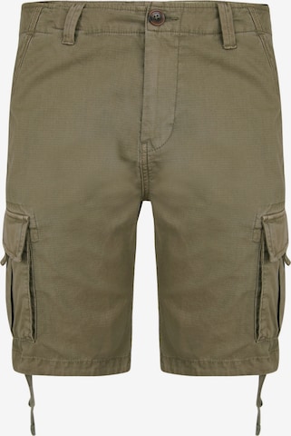 Threadbare - Calças cargo 'Manchester' em verde: frente