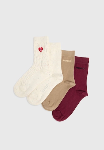 Calzino di HUGO in beige: frontale