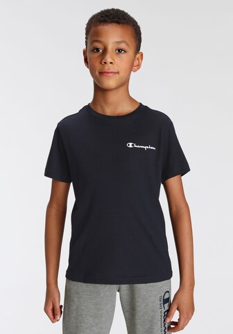 T-Shirt Champion Authentic Athletic Apparel en bleu : devant