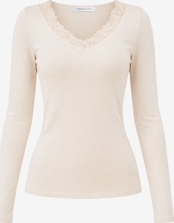 SASSYCLASSY T-shirt i beige: framsida