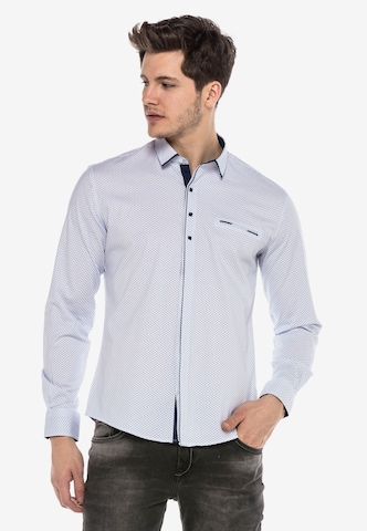 CIPO & BAXX Regular fit Button Up Shirt in White: front