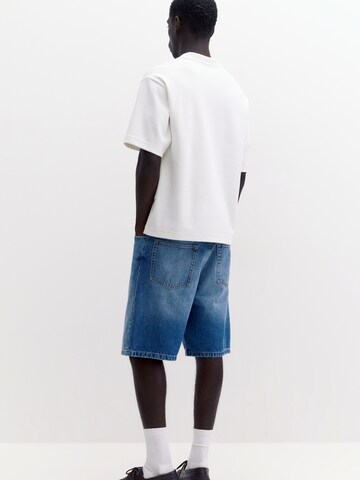 Pull&Bear Poloshirt in Weiß