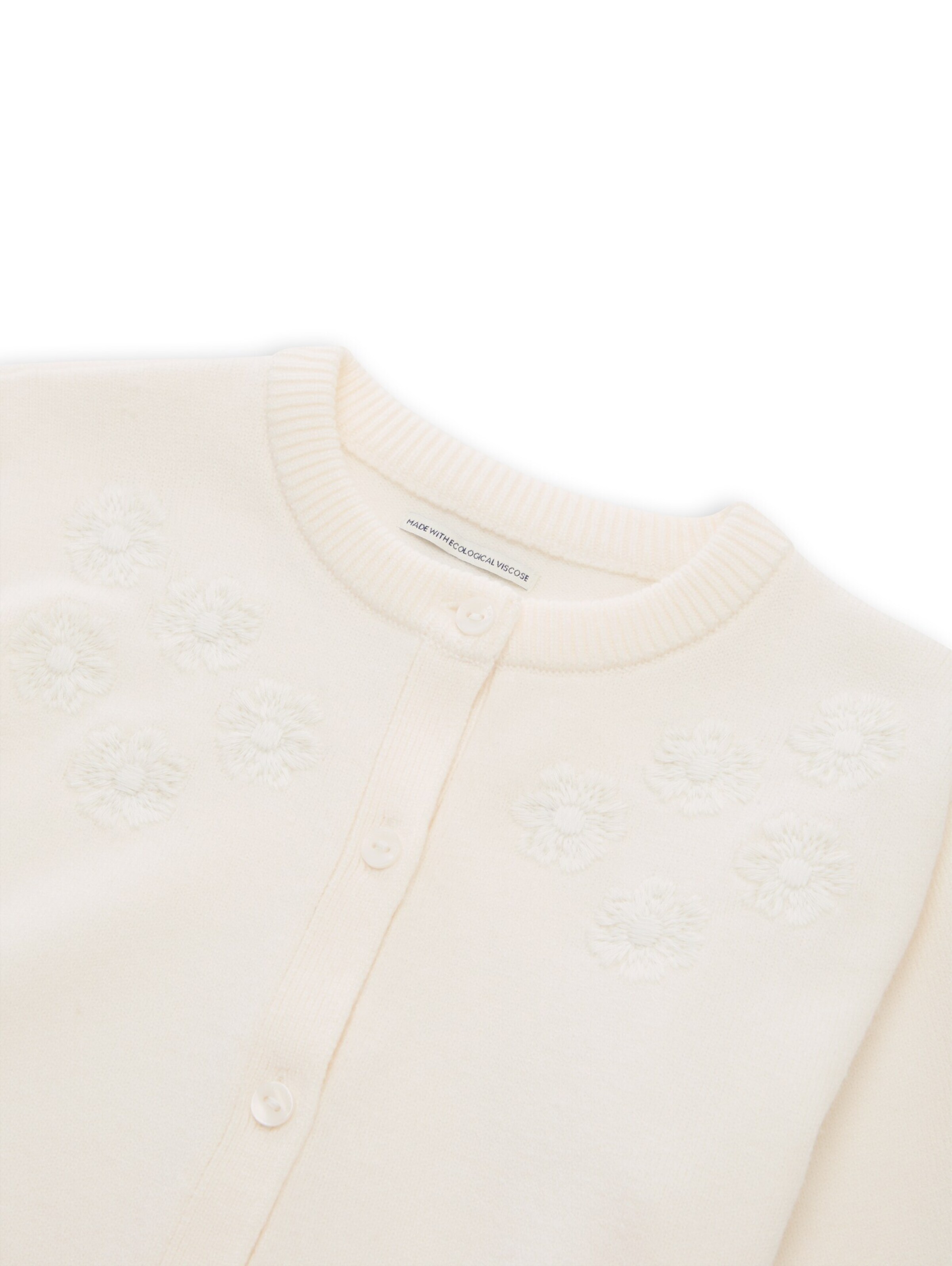 TOM TAILOR Strickjacke in Weiß