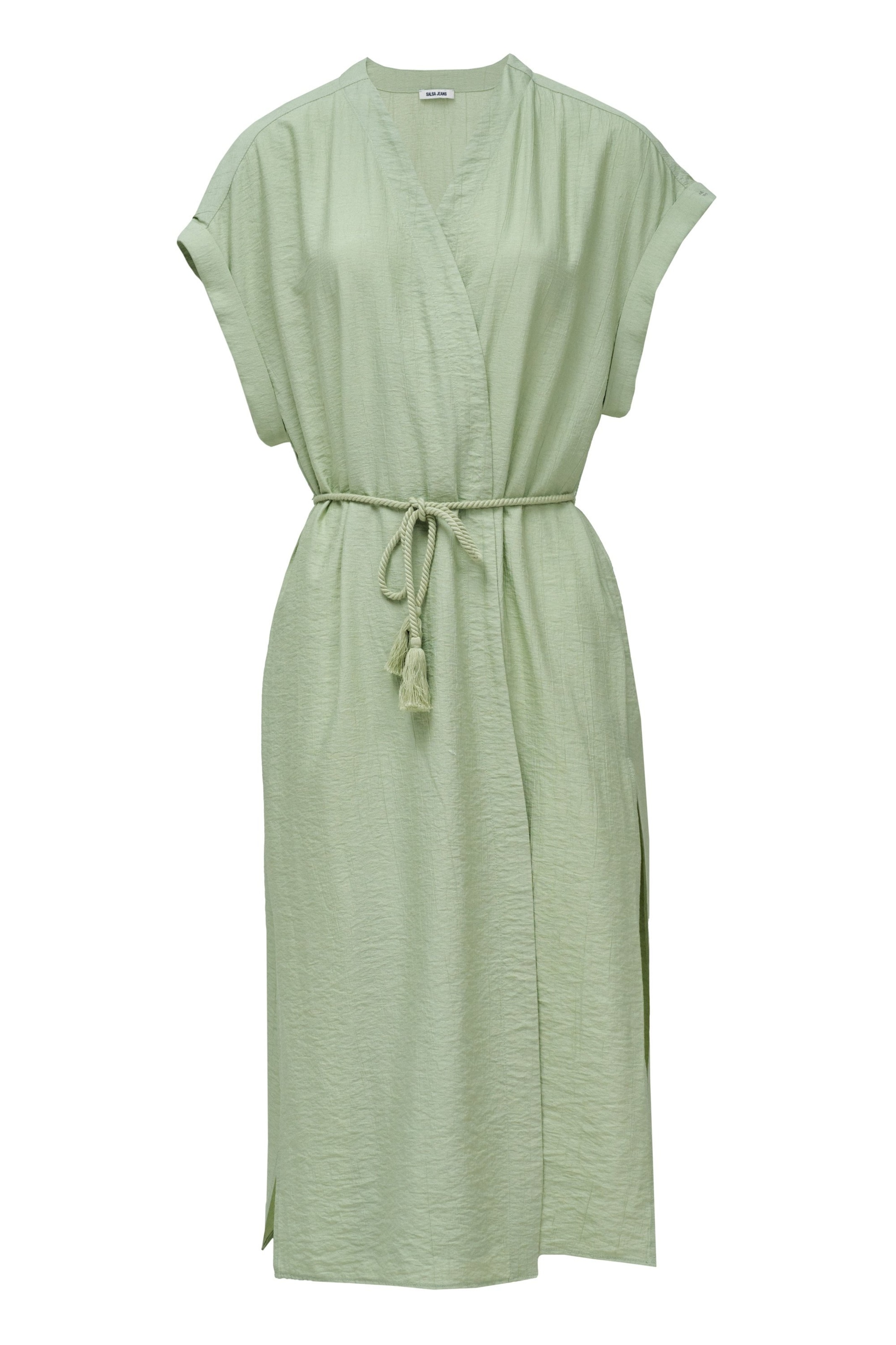 Salsa Jeans Kleid in Grün: Vorderseite