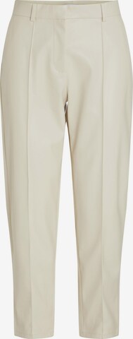 VILA Pleat-Front Pants 'DAGMAR' in Beige: front