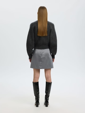 Jupe SELECTED en gris