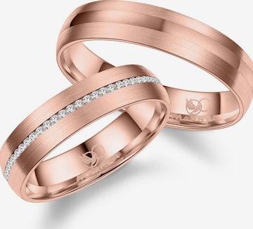 MARRYA Ring 'MARRYA ES-28 Ehering aus Edelstahl - Rosé gold plattiert' in Pink: front