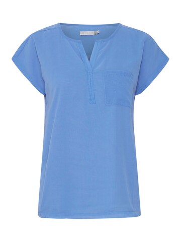 Fransa Blouse 'ZAWOV' in Blauw: voorkant