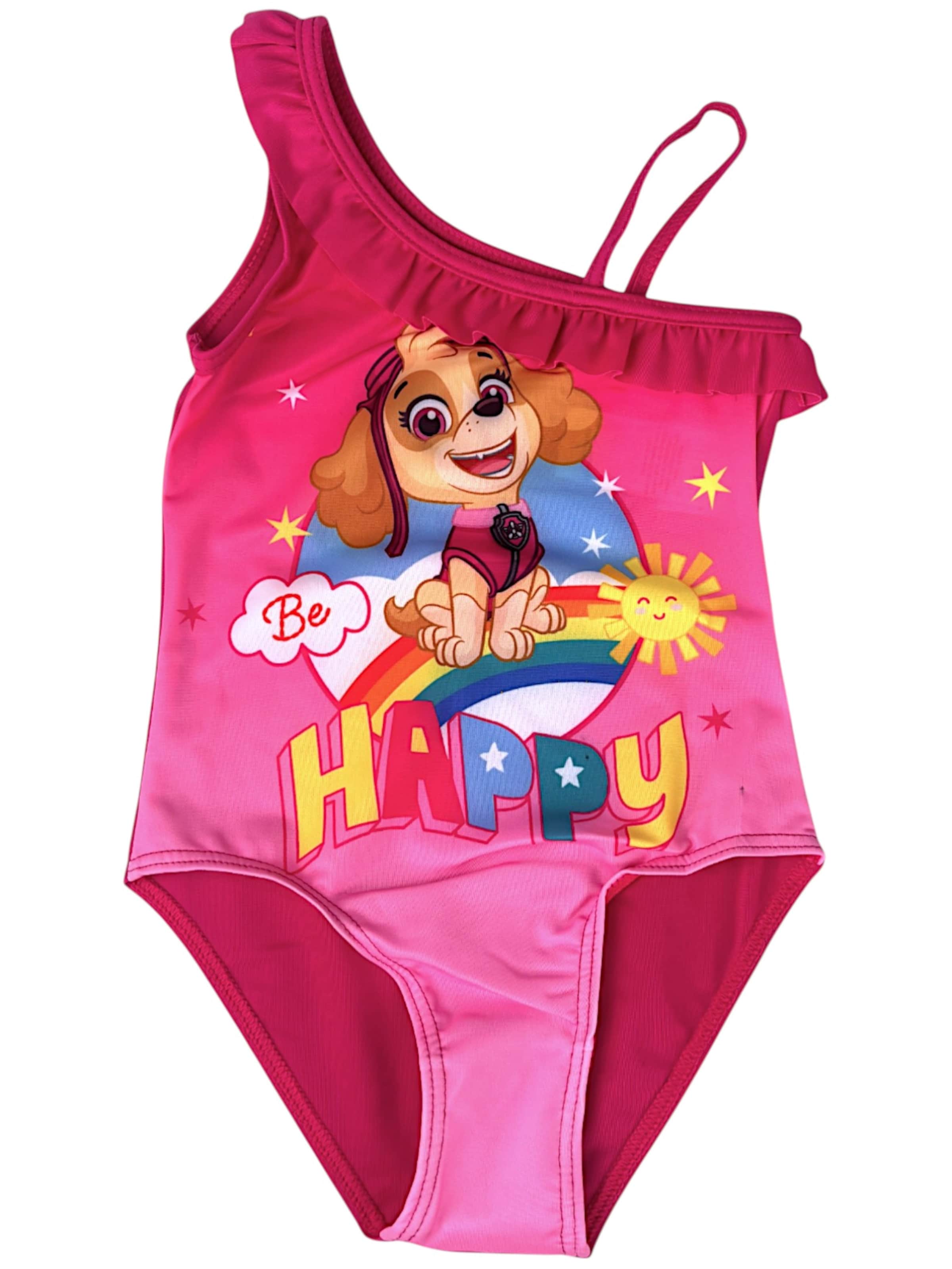 Paw Patrol Badeanzug‌‌ in Pink: Vorderseite