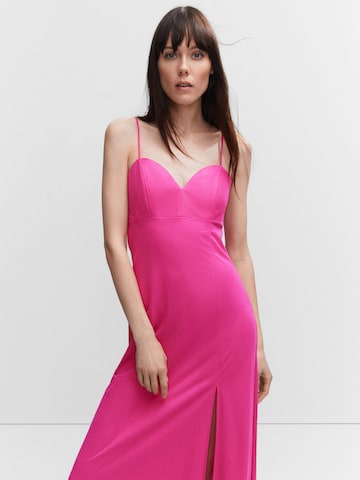 MANGO Společenské šaty 'Maira' – pink