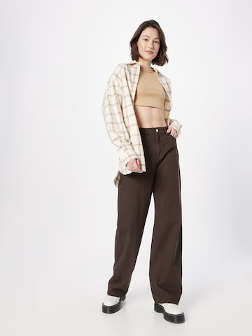 Monki Wide leg Jeans in Brown