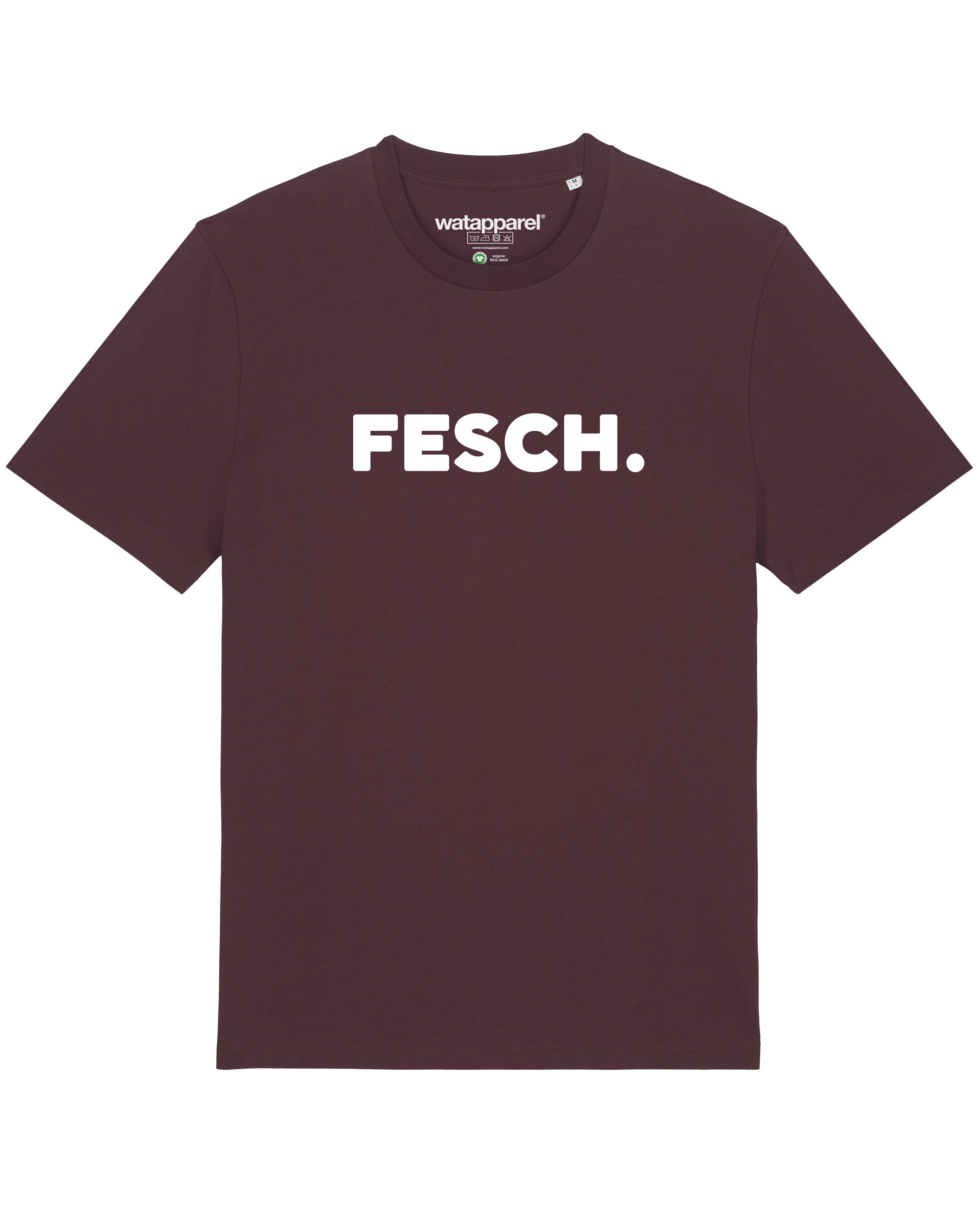 T-Shirt ' Fesch ' Watapparel en rouge : devant
