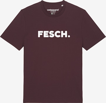 Watapparel T-Shirt ' Fesch ' in Rot: Vorderseite