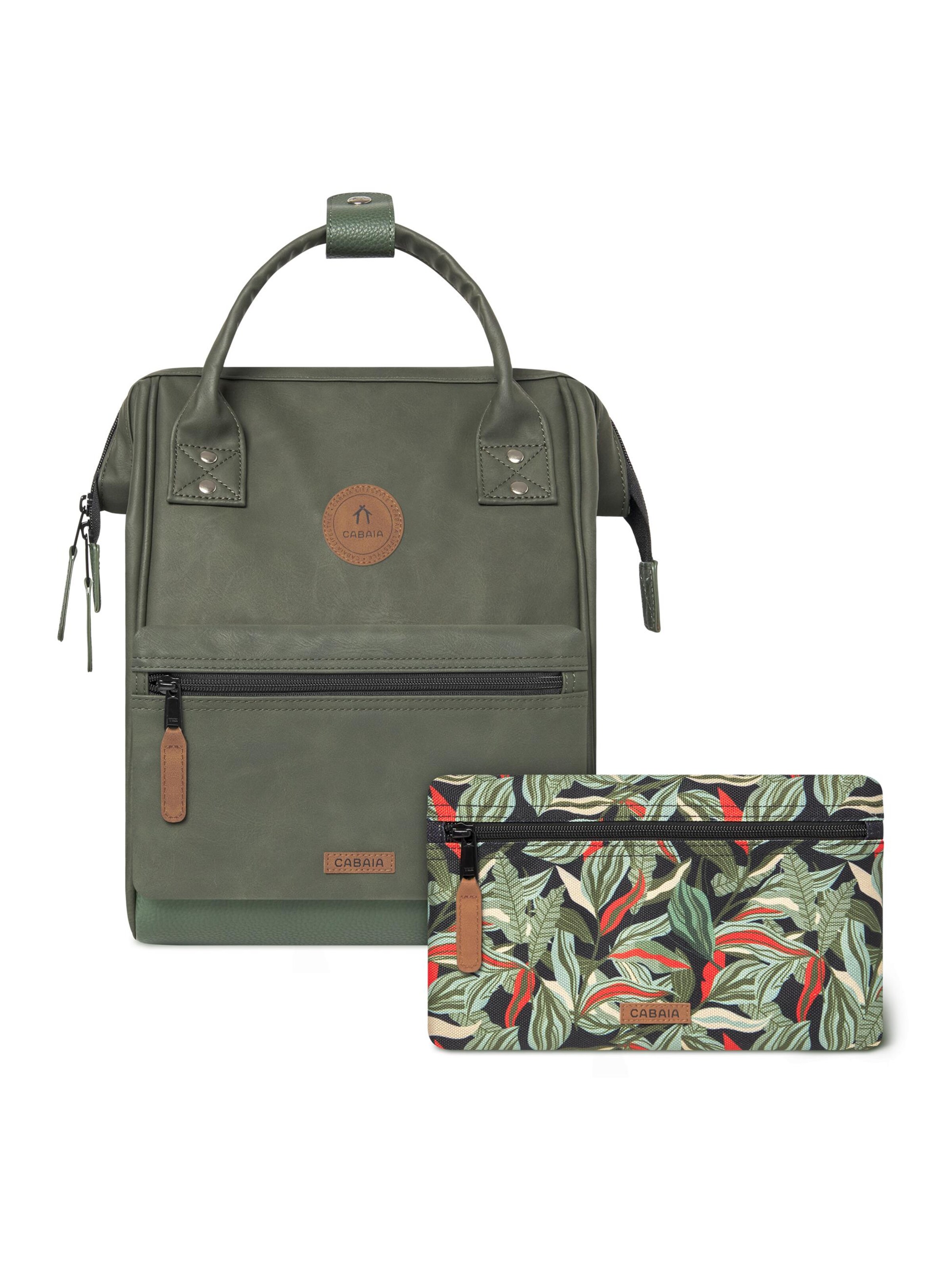 Cabaia Rucksack 'Adventurer' in Grün: Vorderseite