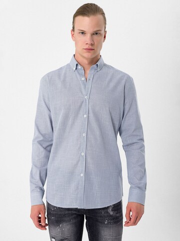 Moxx Paris - Regular Fit Camisa em cinzento: frente