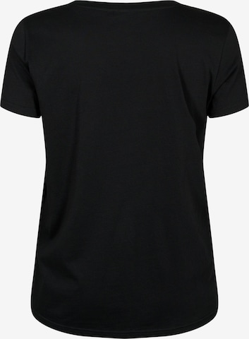 Active by Zizzi Shirt 'ALOGO' in Black