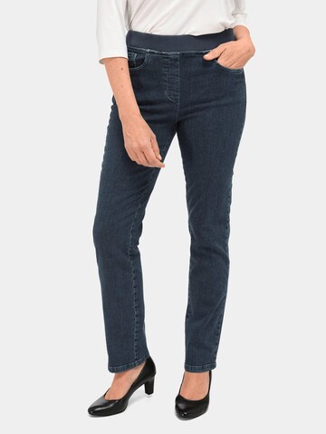 Goldner Regular Jeans 'Louisa' in Blauw: voorkant