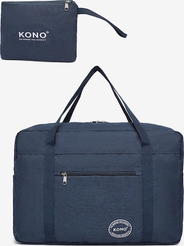 Kono Travel Bag in Blue: front
