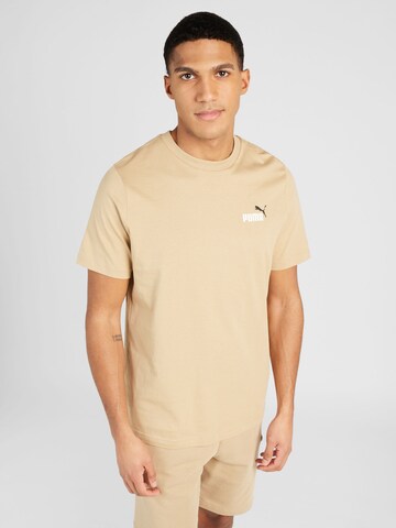 T-Shirt fonctionnel 'ESS+' PUMA en marron : devant