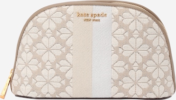 Kate Spade - Bolsa de maquillaje en beige: frente