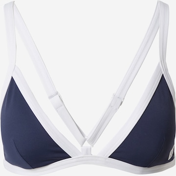 Tommy Jeans Triangle Bikini Top in Blue: front