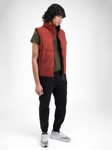 Gilet 'VESTERBRO' JACK & JONES en marron