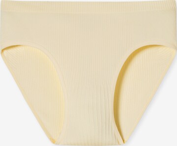 SCHIESSER Panty ' Seamless Rib ' in Yellow: front