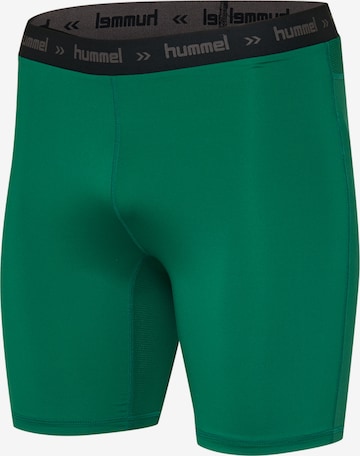 Hummel Skinny Sporthose in Grün