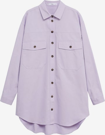 MANGO Blus i lila: framsida