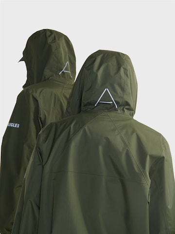 AIGLE Funktionsjakke 'Rainpack 70' i grøn: tilbage