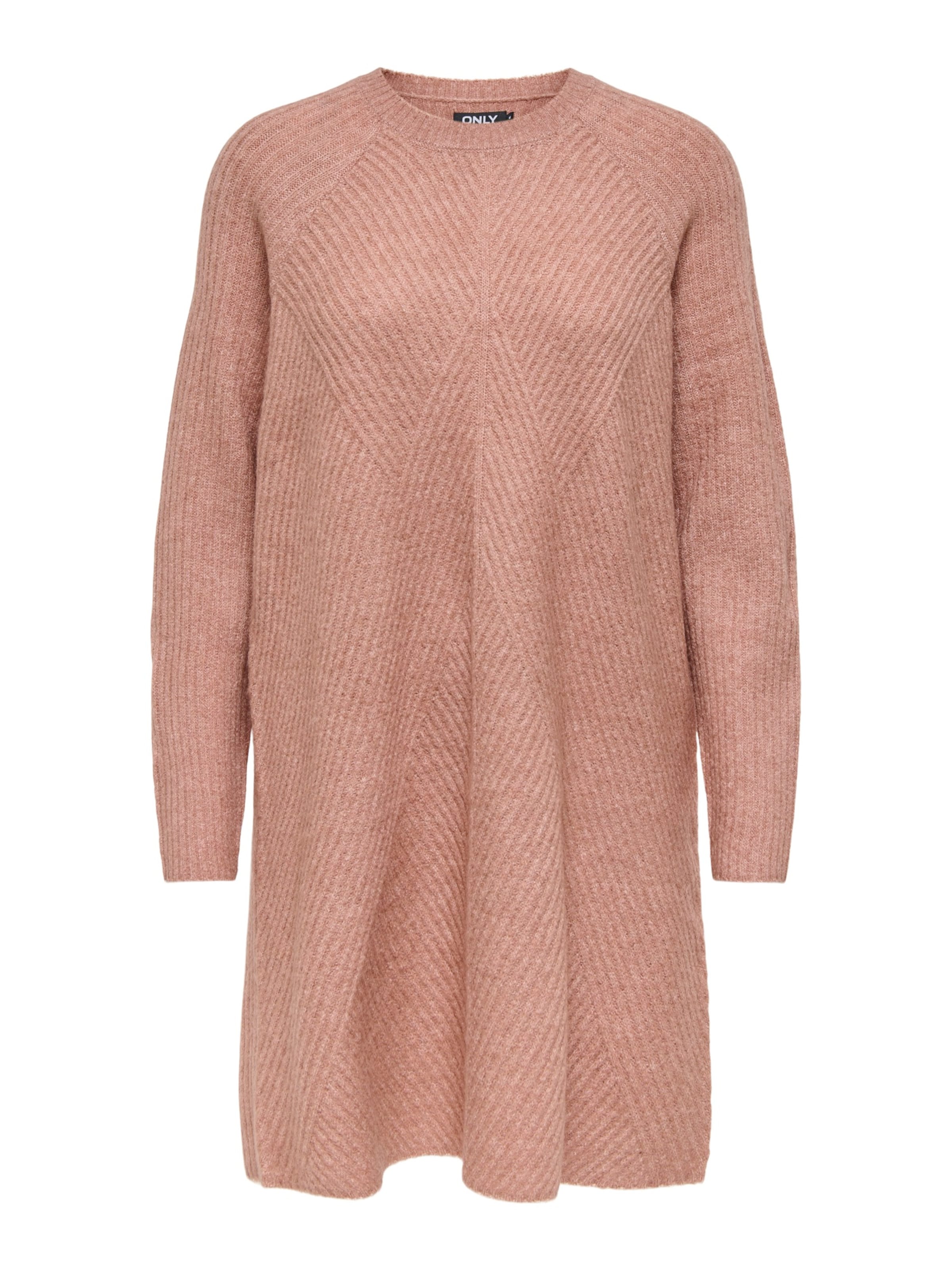 ONLY Gebreide jurk 'ONLCAROL' in Bruin: voorkant