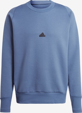 ADIDAS SPORTSWEAR Athletic Sweatshirt 'Z.N.E. Premium' in Blue: front